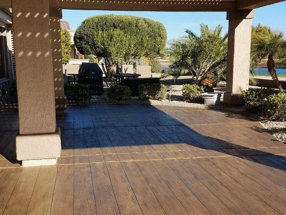 Designed wood planks