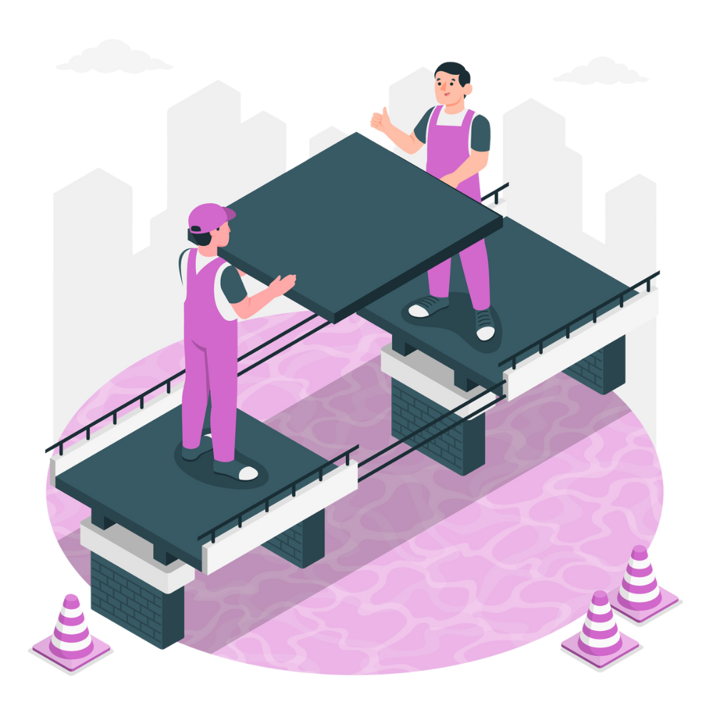 Multi-color Overlaid Floor Framework