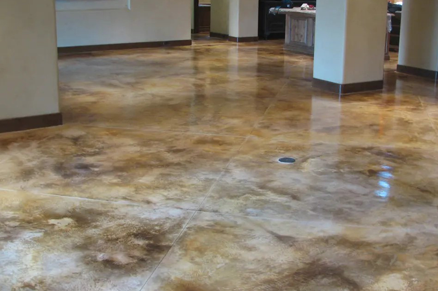 Acid Stained Concrete Floor